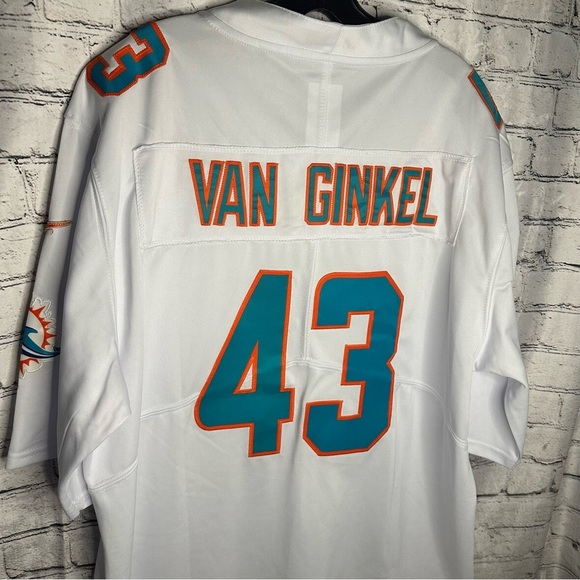 Miami Dolphins Jersey #34 Ricky Williams XL Vintage White Football NFL Throwback - Picture 6 of 6